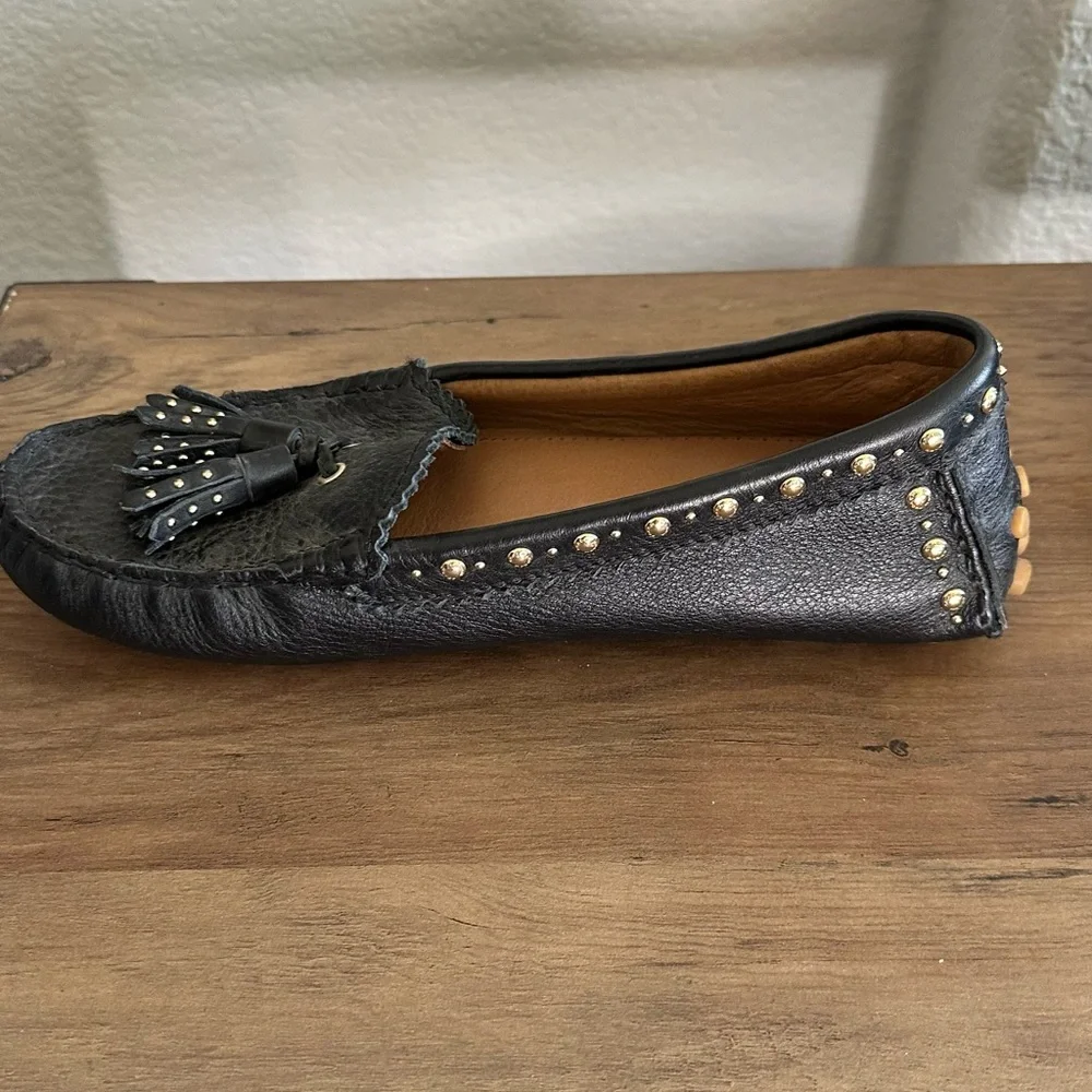 Coach Norfolk Black Leather Loafers
